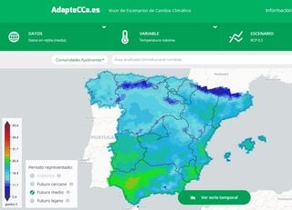 Visor de escenarios de cambio climático para España