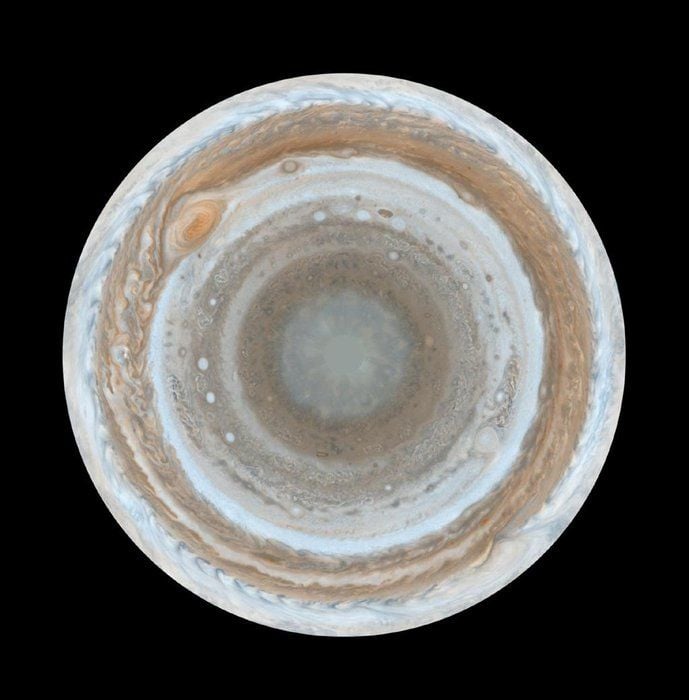 Vista Impresionante Del Hemisferio Sur De Júpiter