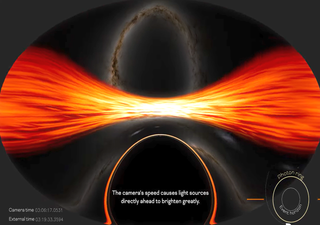 La nueva visualización de un agujero negro de la NASA lleva a los espectadores a un viaje más allá de lo conocido