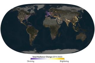 Los cient&iacute;ficos de la NASA est&aacute;n visualizando y analizando la Tierra bajo una nueva luz: impacto de las luces LED