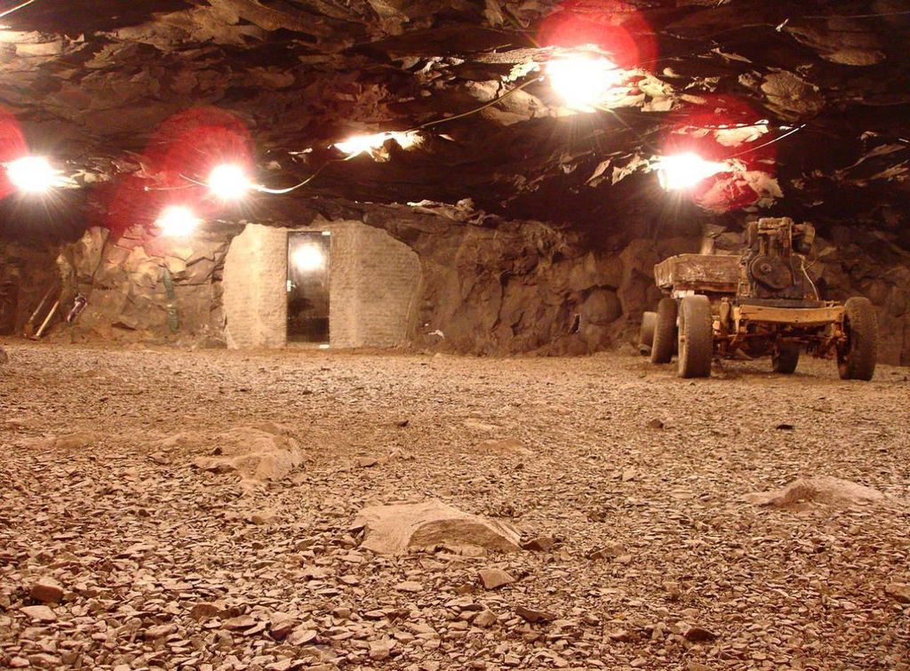 interior da mina desativada