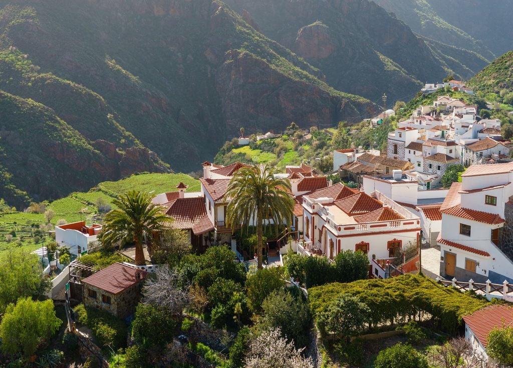 Tejeda, un village idyllique situé dans les montagnes de Grande Canarie.