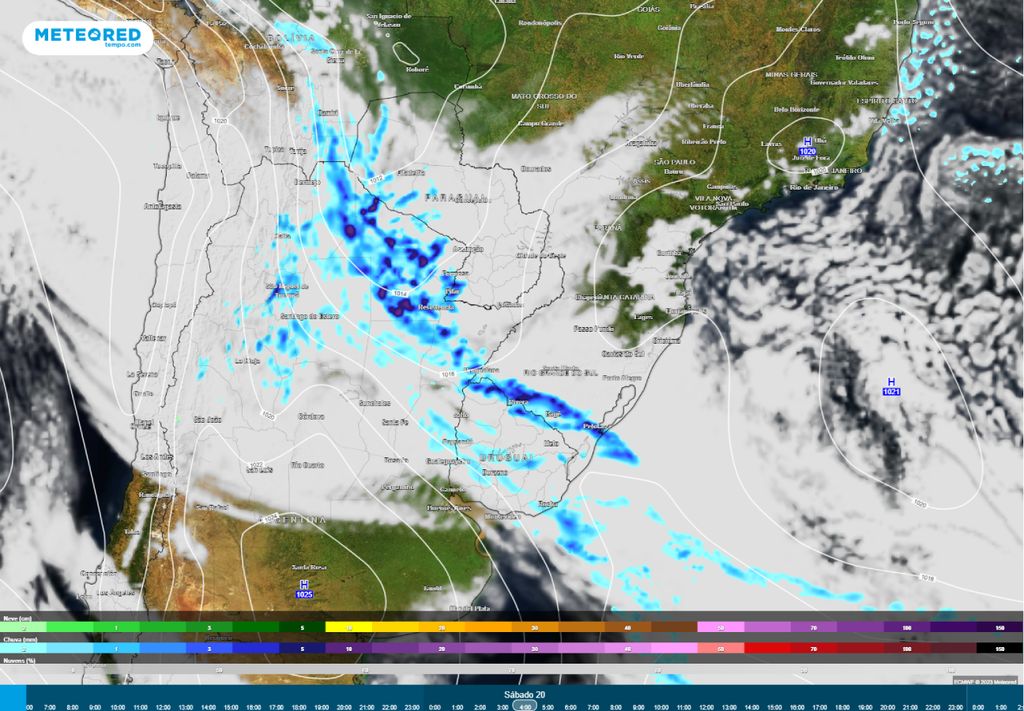 chuvas frente frias no Sul