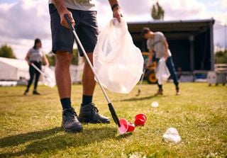 Volunteers cleaned up Reading Festival last week to support charitable causes