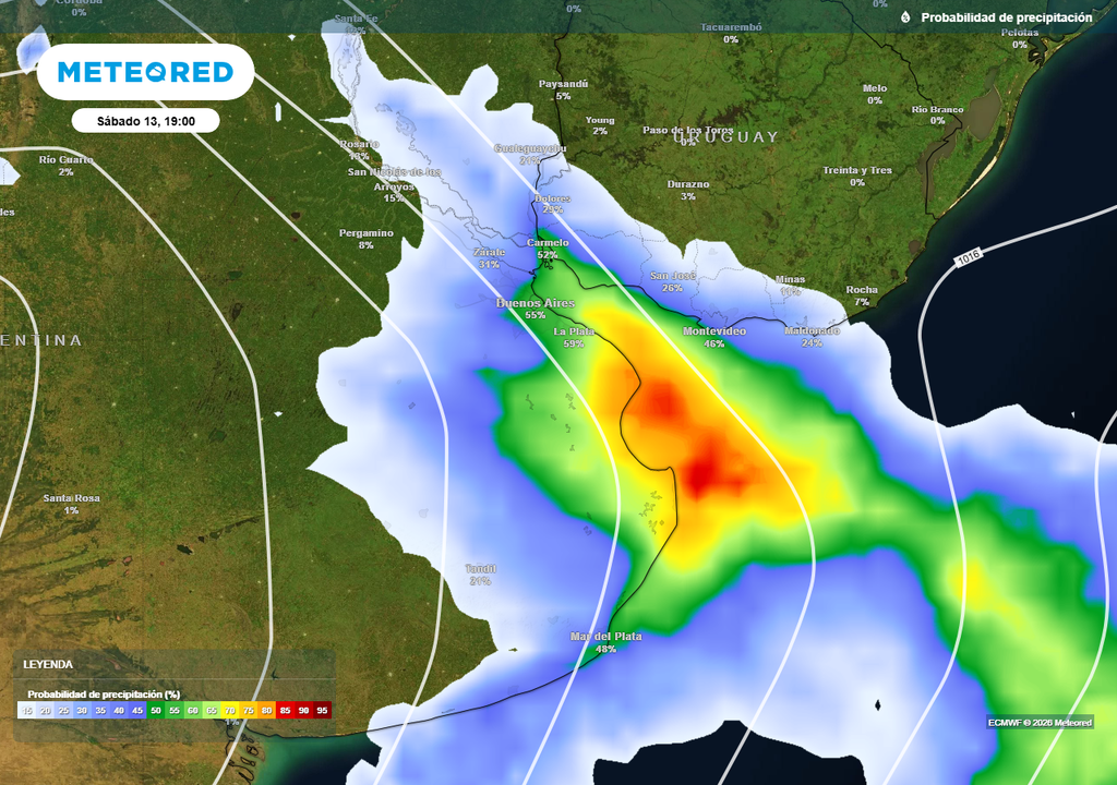 Buenos Aires AMBA tiempo sol frío lluvias pronóstico clima El sábado entre la tarde y la noche ingresaría el frente frío con lluvias sobre el AMBA.