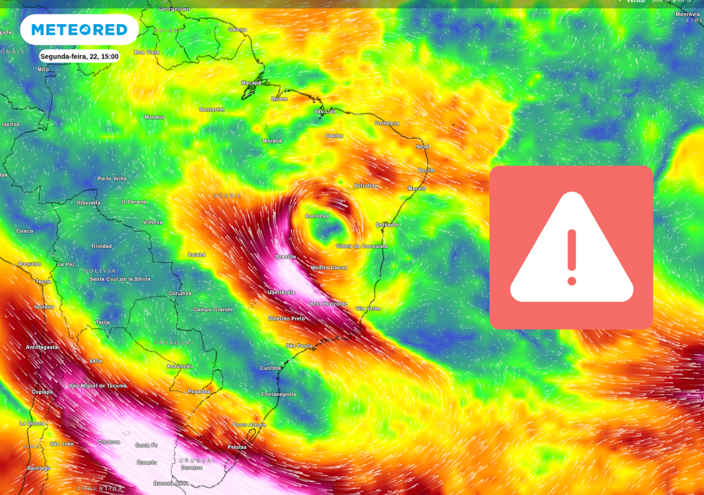 VCAN se forma na semana do Natal e provoca tempo seco, calor e chuva sobre o Brasil. VCAN se forma na semana do Natal e provoca tempo seco, calor e chuva sobre o Brasil.