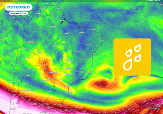 V&oacute;rtice cicl&ocirc;nico continua provocando chuvas pelo Brasil nesta quinta, 26