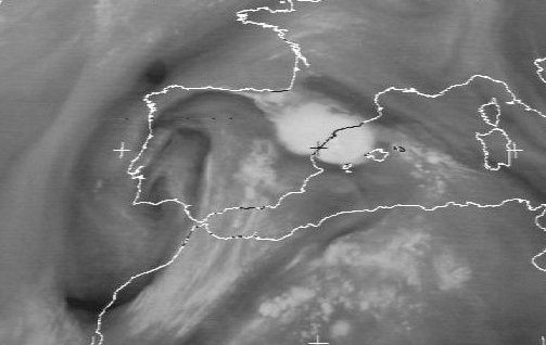 Imagen de WV del día y hora señalada Imagen de WV del día y hora señalada