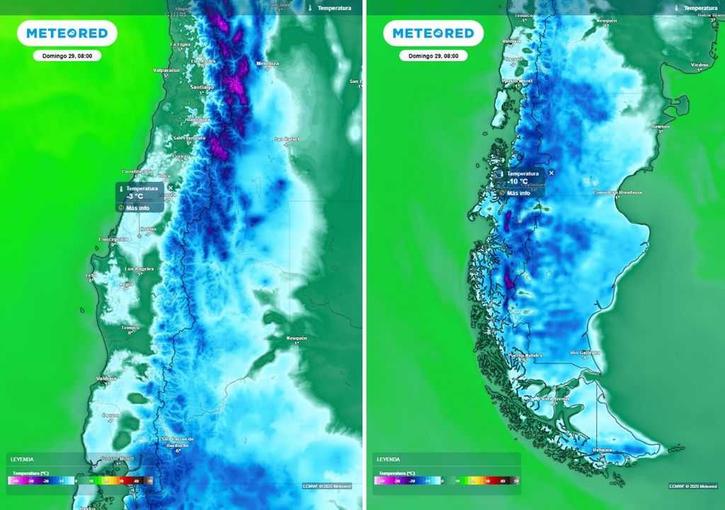 Votaciones en Chile con termómetros bajo cero, Meteored Votaciones en Chile con termómetros bajo cero, Meteored