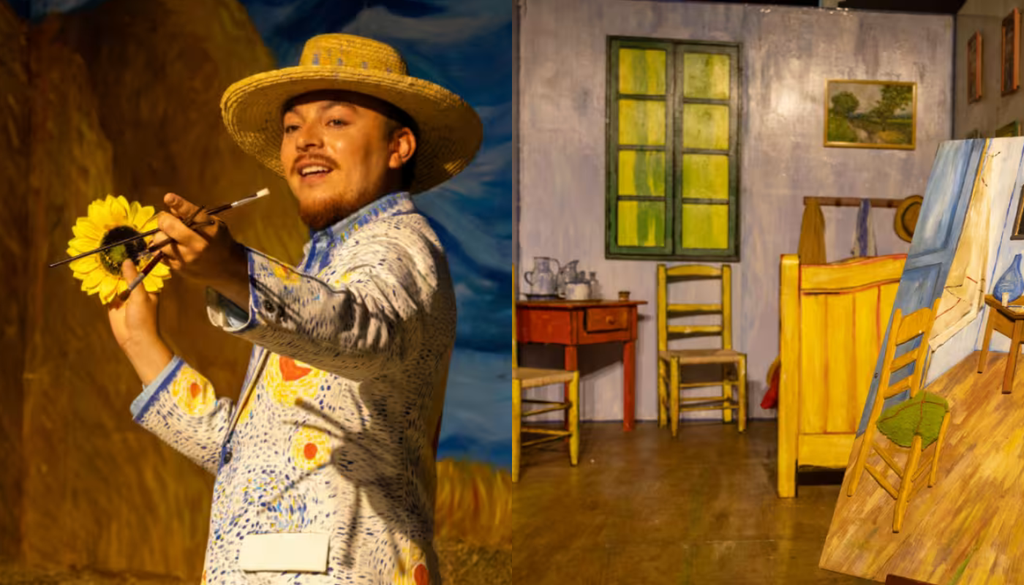 Exposición inmersiva de Van Gogh en Santiago. La exposición inmersiva de Van Gogh invita a un viaje al interior de la mente del artista. Crédito: Fever.
