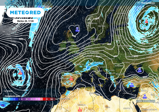 Vuelco en la previsi&oacute;n: la inminente formaci&oacute;n de un bloqueo brit&aacute;nico alterar&aacute; el patr&oacute;n meteorol&oacute;gico en Espa&ntilde;a