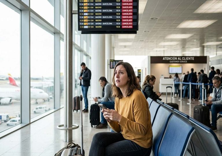 Vuelos cancelados a &uacute;ltima hora: c&oacute;mo actuar para llegar a casa