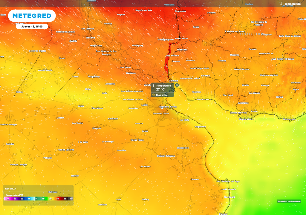Buenos Aires tiempo pronóstico clima octubre