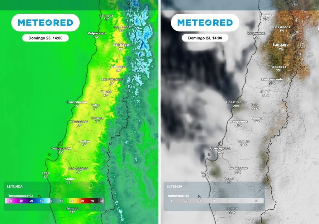 Disminución de las temperaturas máximas durante el domingo vendrá acompañado con el ingreso de aire marino y aumento de nubosidad.