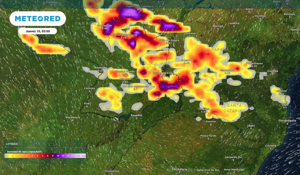 Tormentas NEA El SMN emitió una alerta amarilla por tormentas para el jueves en el NEA: se esperan valores de precipitación acumulada entre 30 y 60 mm, que pueden ser superados de forma puntual.