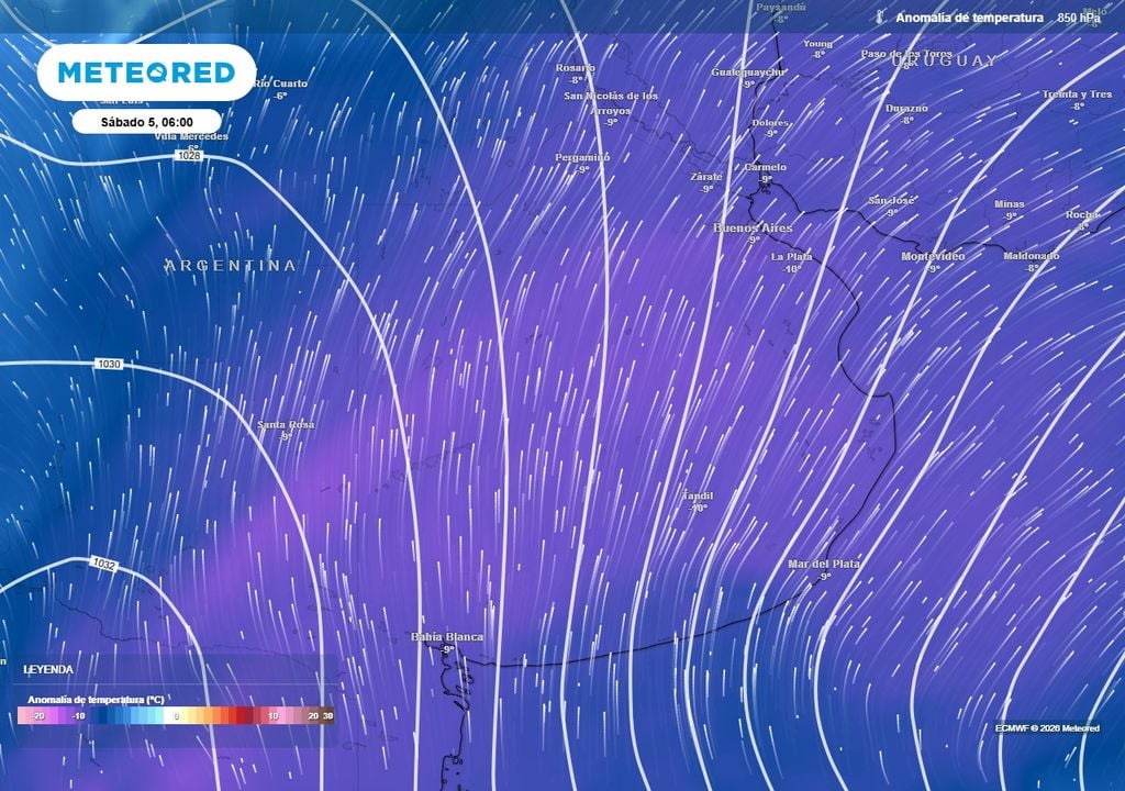 Buenos Aires AMBA frío polar tiempo pronóstico clima tormentas septiembre Mucho frío se anticipa para el próximo fin de semana en el centro de Argentina.