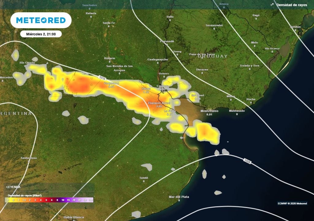 Buenos Aires AMBA frío polar tiempo pronóstico clima tormentas septiembre Se prevén algunas tormentas aisladas con la llegada de un frente frío hacia el final del miércoles 2 a Buenos Aires.