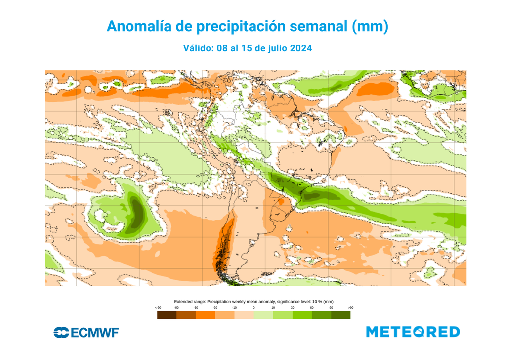 mapa de anomalía de precipitación. mapa de anomalía de precipitación.