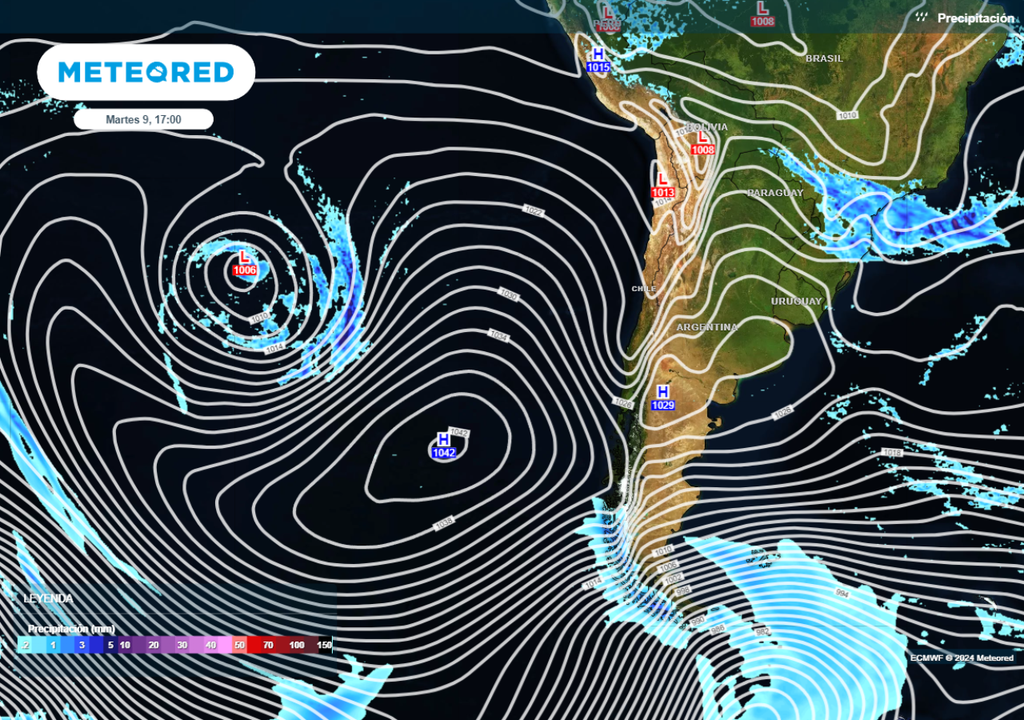 mapa de precipitación. mapa de precipitación.
