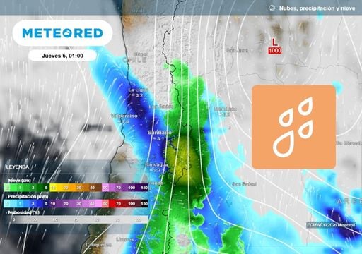 Vuelven las lluvias a la Regi&oacute;n Metropolitana: estos sectores podr&iacute;an acumular m&aacute;s de 30 mm y rachas de hasta 100 km/h