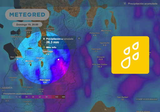 &iquest;Vuelven las lluvias a Santiago? Este es el pron&oacute;stico clave de precipitaciones en la RM esta semana