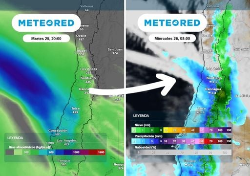 Vuelven las lluvias a Santiago: una seguidilla de sistemas frontales se aproxima la pr&oacute;xima semana