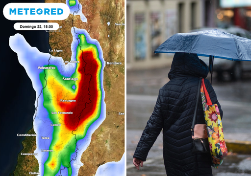 &iquest;Vuelven las lluvias a Santiago y Valpara&iacute;so? As&iacute; se perfila la llegada del sistema frontal este domingo