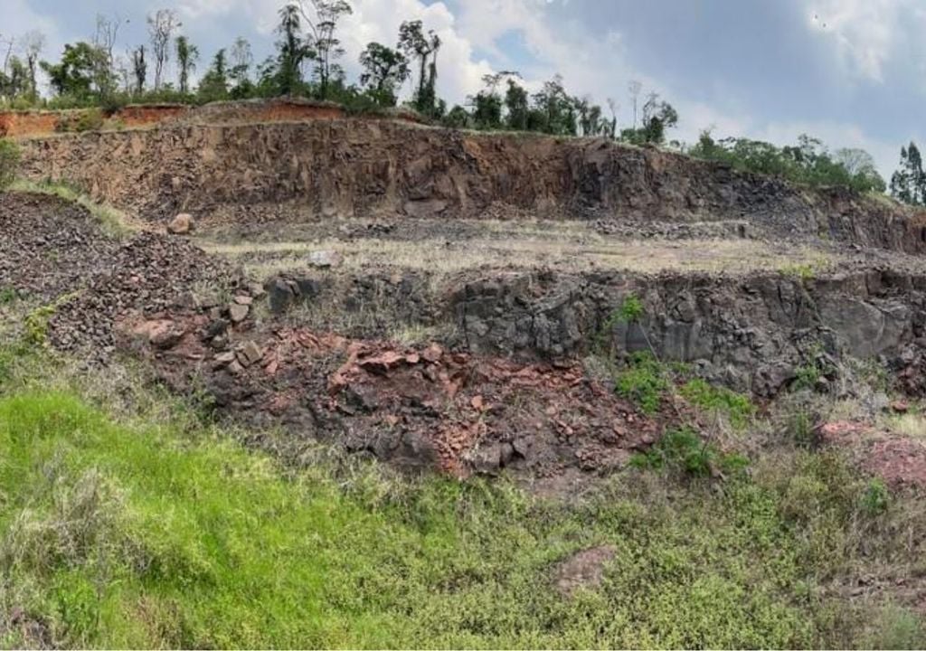 Des chercheurs ont trouvé des preuves qui ont permis la découverte d'un volcan sur le territoire brésilien, il y a 134 millions d'années. Photo : Marcell Leonard Besser.