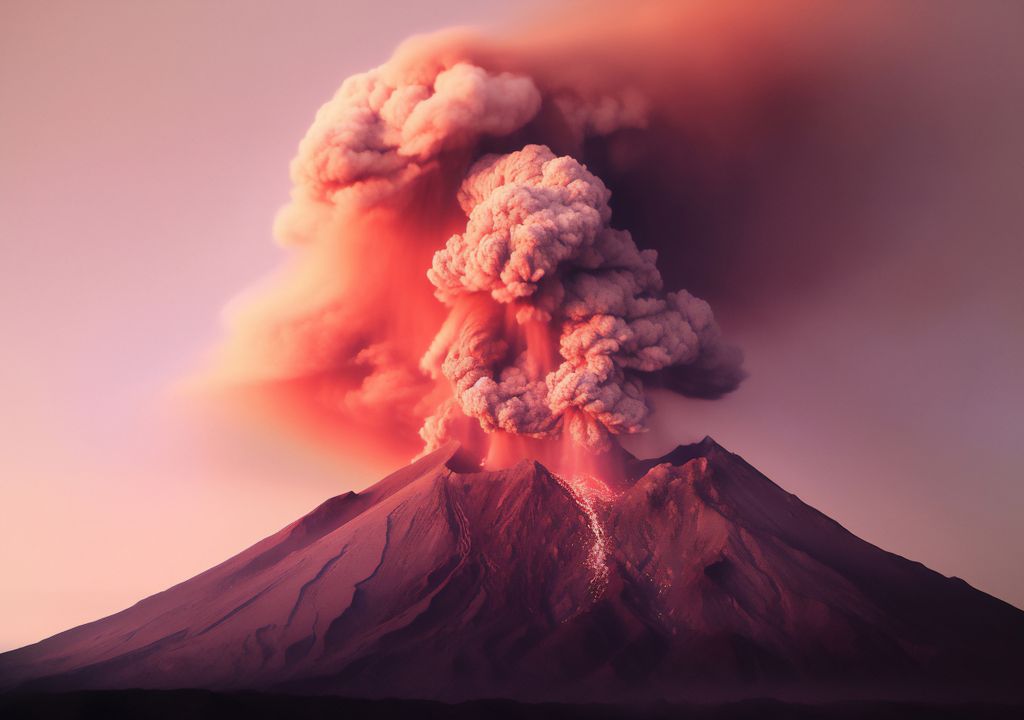 erupção vulcânica