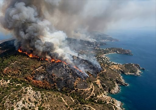 Waldbr&auml;nde Griechenland: Gro&szlig;feuer bei Athen, Alarmstufe Rot