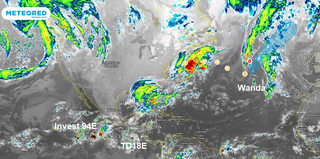 Wanda, depresión tropical 18E y el Invest 94E