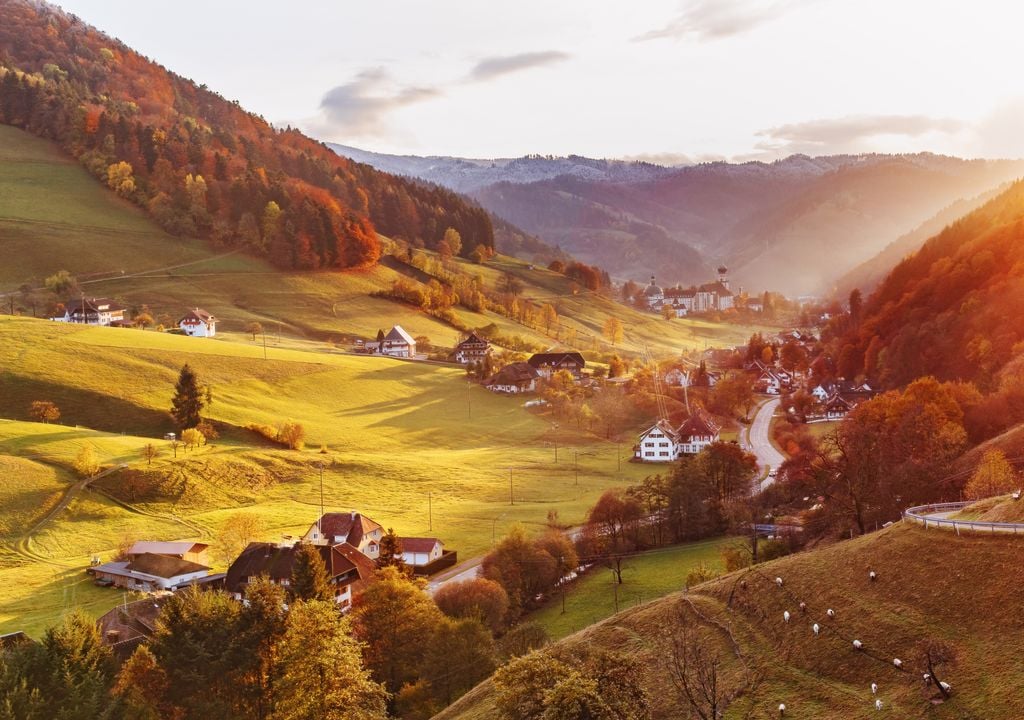 Herbstliche Landschaft im Schwarzwald