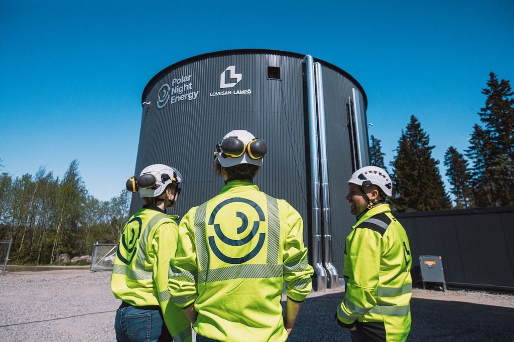 Sandbatterie von Polar Light Energy - Pornainen Projekt