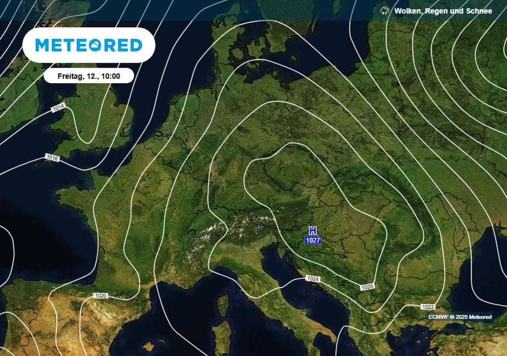 hoch, europa, wetter
