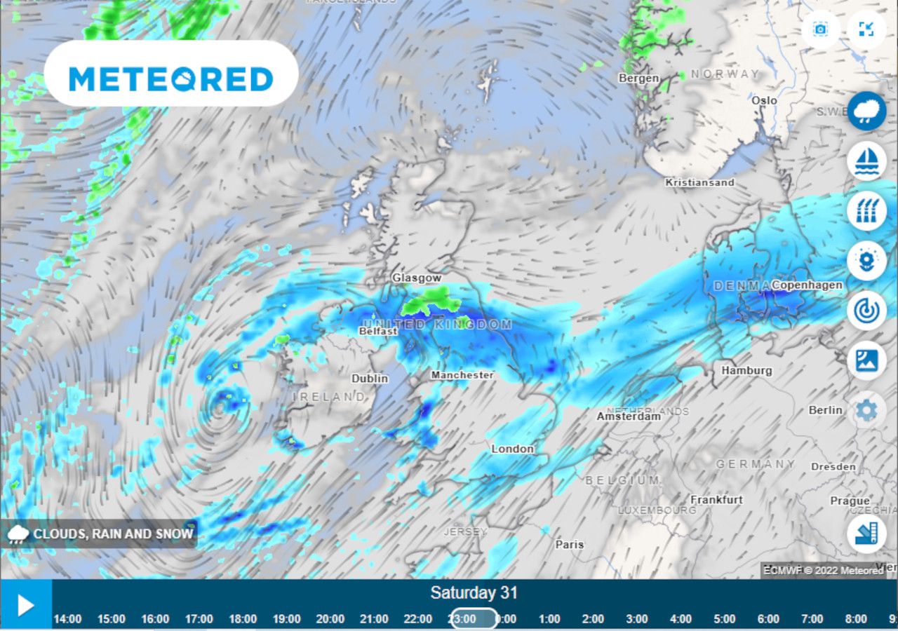 Weather Warnings For UK New Year's Weekend As High Winds And Rain Forecast