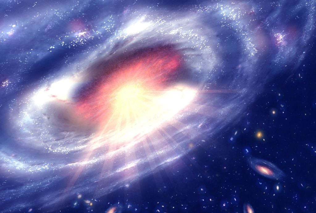 El agujero negro supermasivo de la Galaxia de Pablo, actúa de tal modo que expulsa el gas exterior, provocando que no se puedan formar nuevas estrellas.