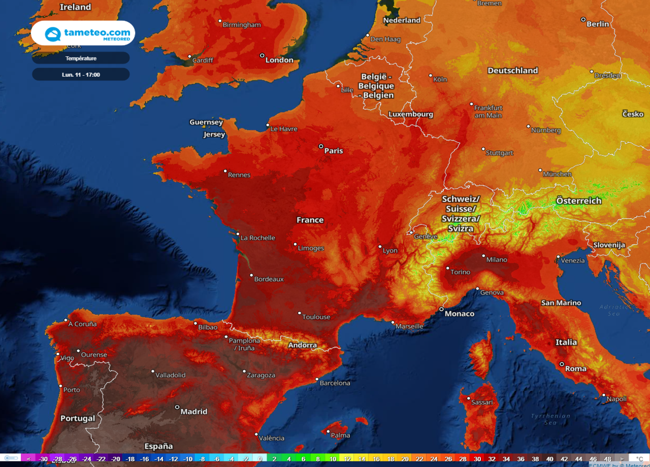 Week-end chaud et ensoleillé. Vague de chaleur la semaine prochaine