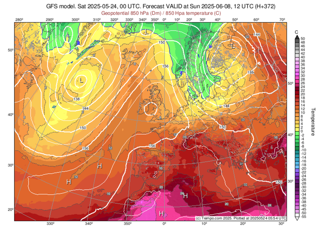 Les hautes pressions vont-elles favoriser la mise en place de la chaleur sur la France ?