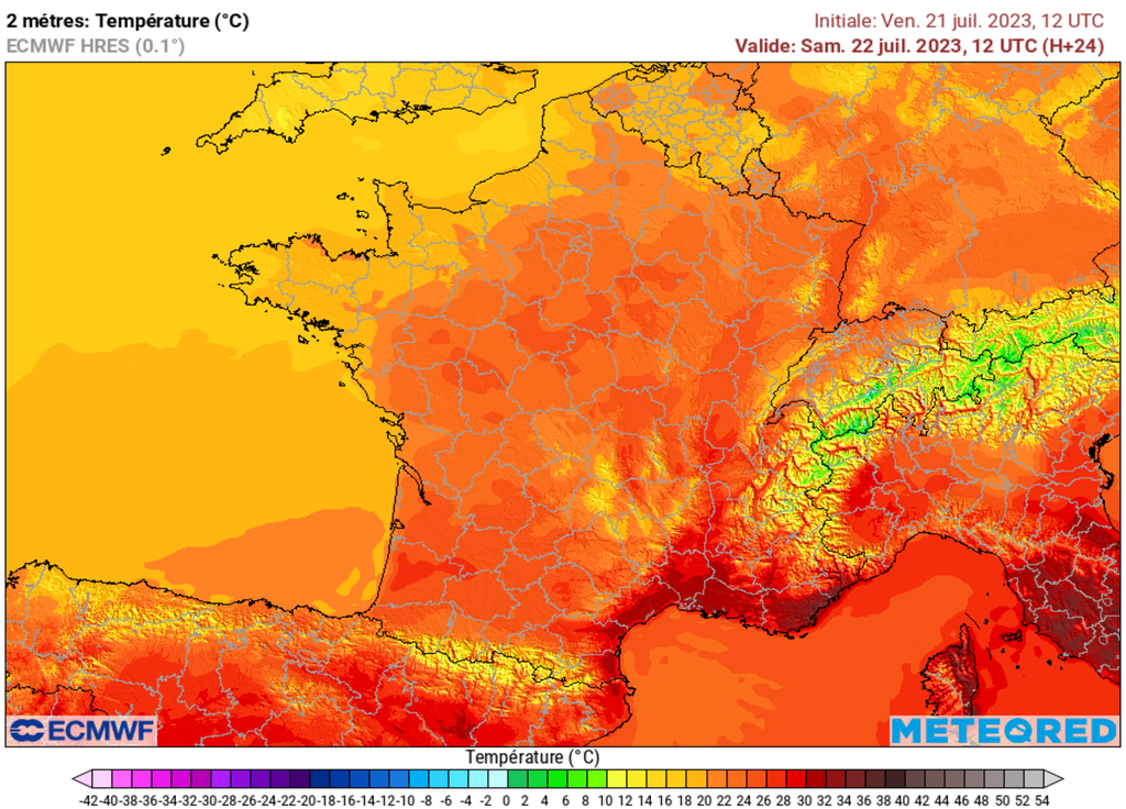 Un dégradé Nord-Ouest / Sud-Est sera présent sur la France.
