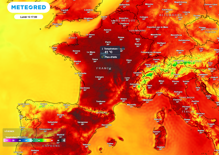 Week-end prolong&eacute; du 14 juillet : une f&ecirc;te nationale dans la fournaise, plus de 40&deg;C attendus