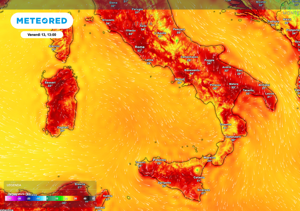 Caldo in intensificazione: temperature roventi già nella prima parte della giornata Caldo in intensificazione: temperature roventi già nella prima parte della giornata