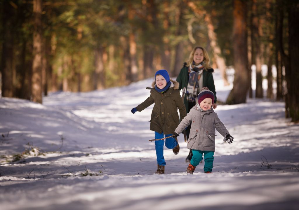 Kids in the snow