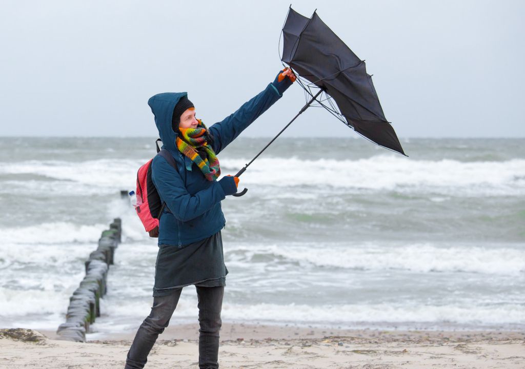 Wind and rain