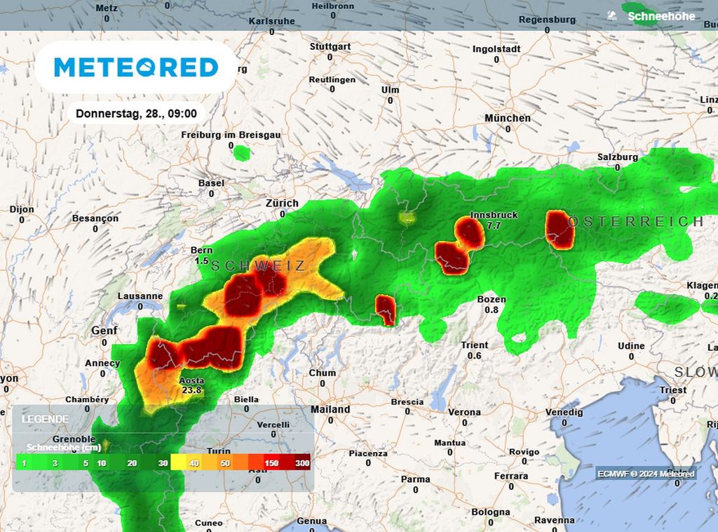 schnee, wetter, alpen
