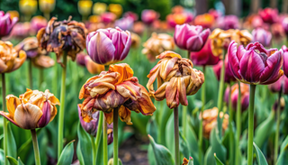 Wenn die Trostlosigkeit im Fr&uuml;hlingsgarten ausgebrochen zu sein scheint und all die bunten Bl&uuml;ten dahingewelkt sind...