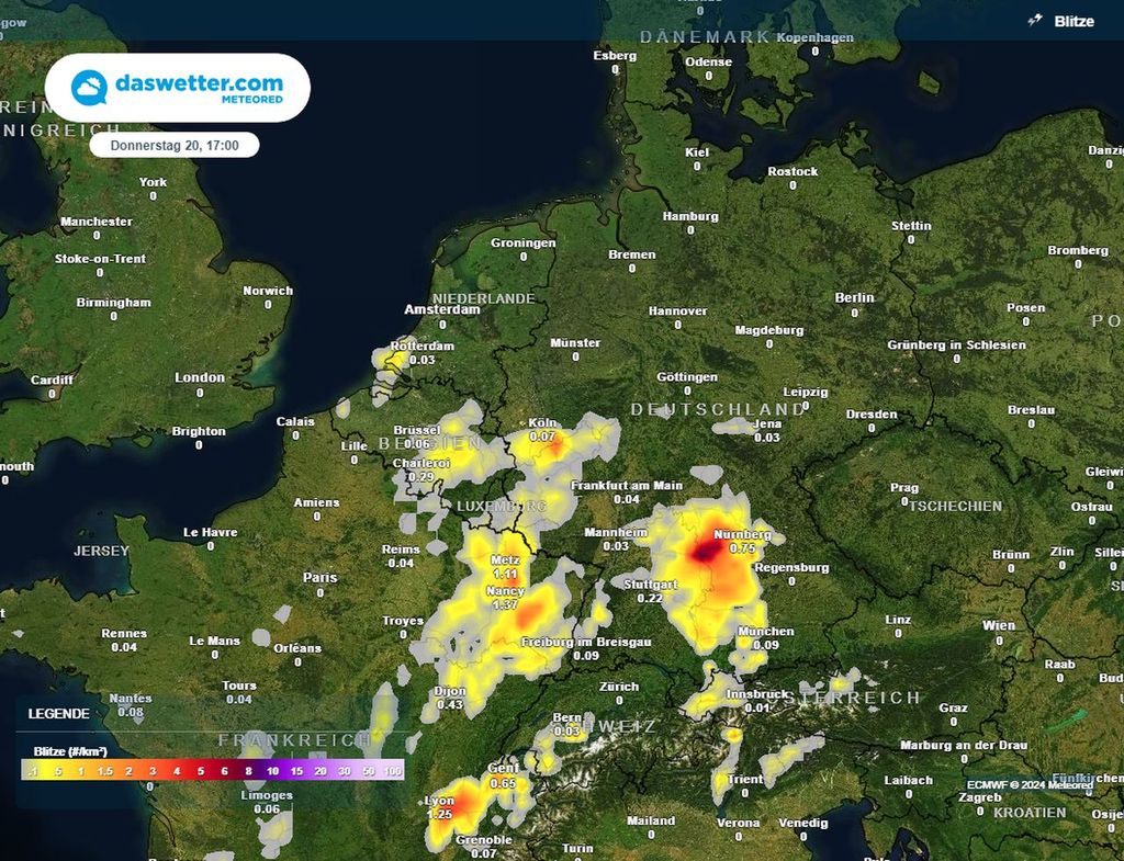 unwetter, gewitter, blitze