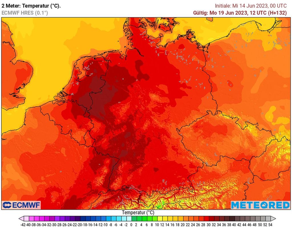 montag, ecmwf, hitze