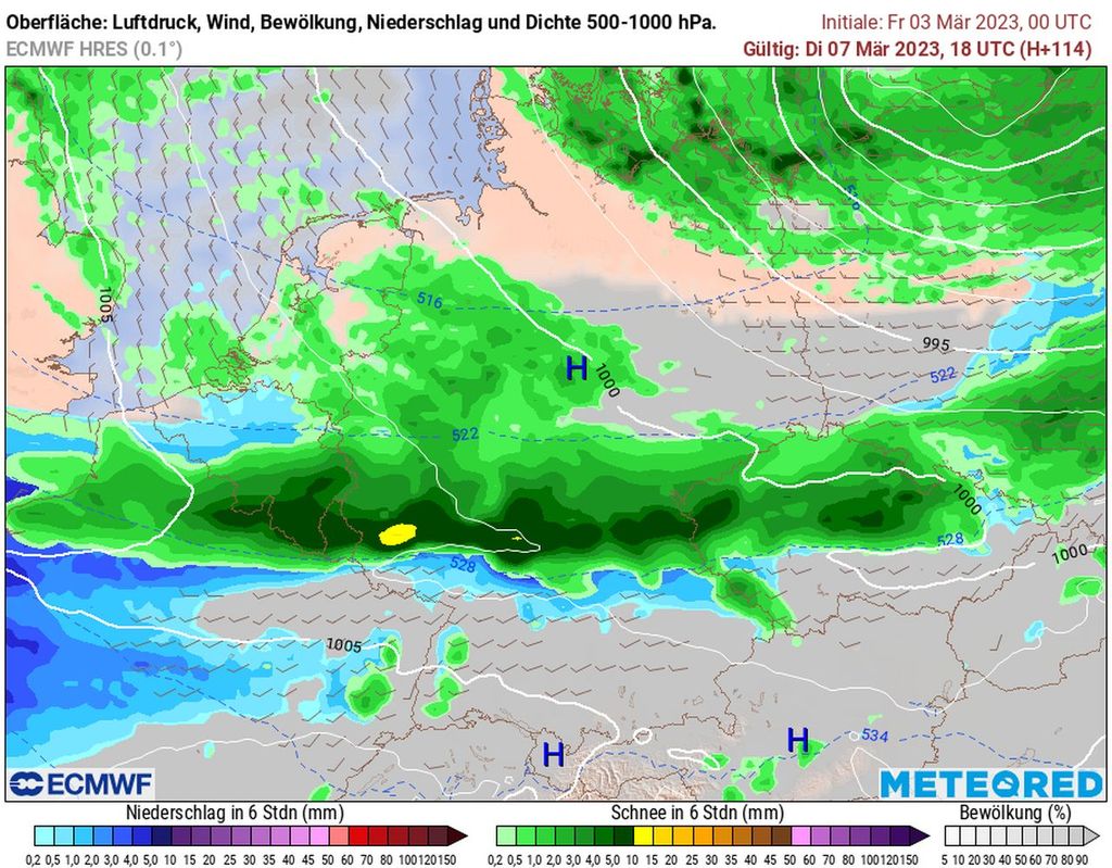Schneefront, wintergewitter Schneefront, wintergewitter