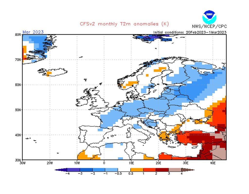 kälte, märz, noaa kälte, märz, noaa