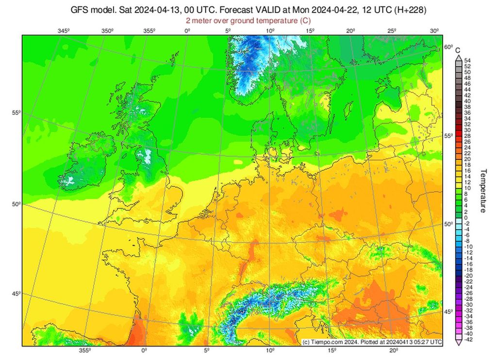 montag, 22. april, sommerwetter
